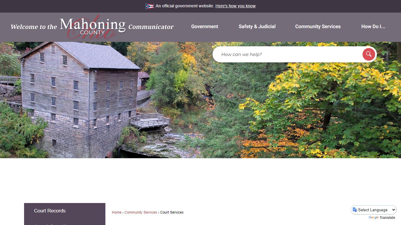 Court Services | Mahoning County, OH