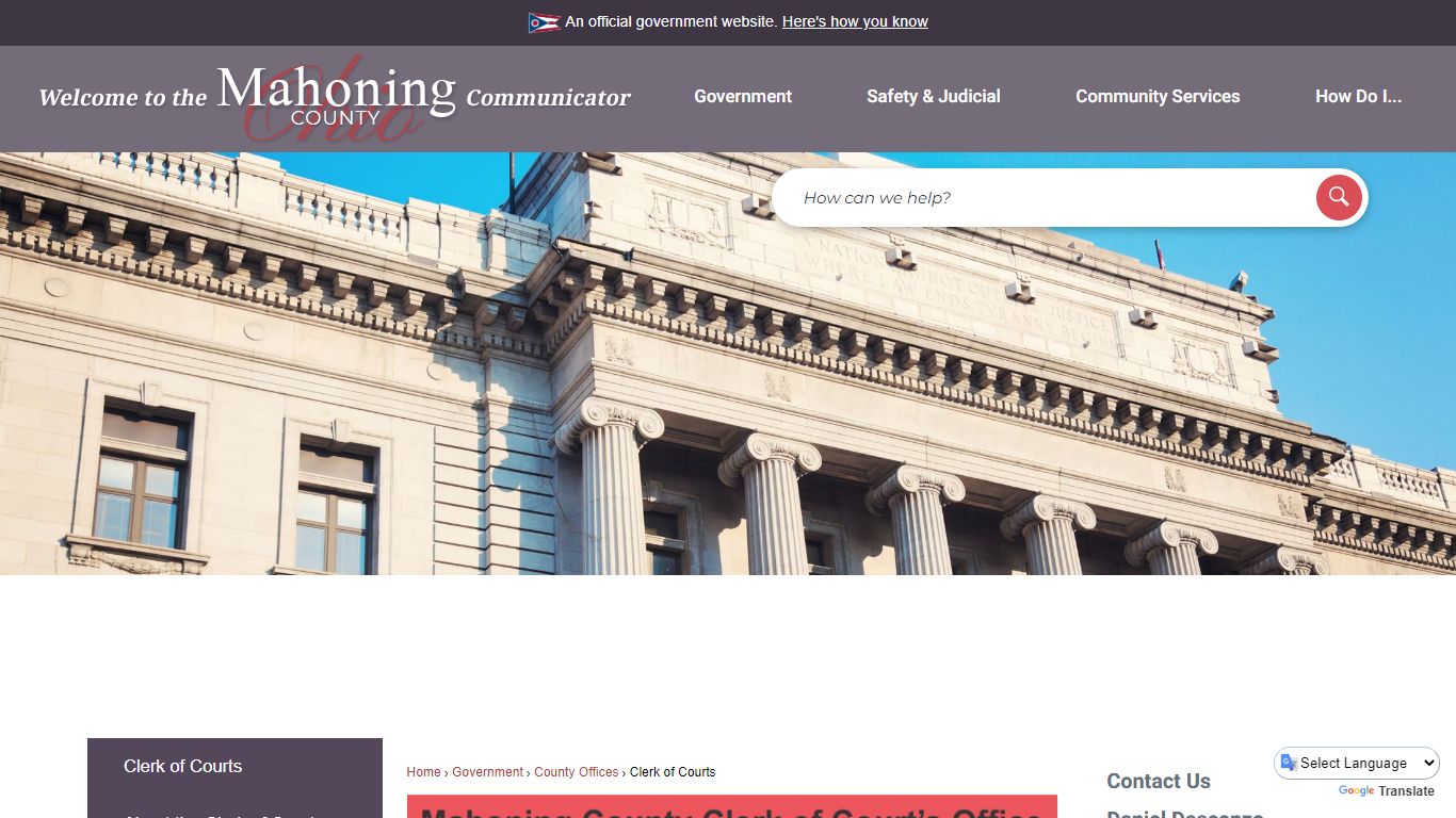 Clerk of Courts | Mahoning County, OH